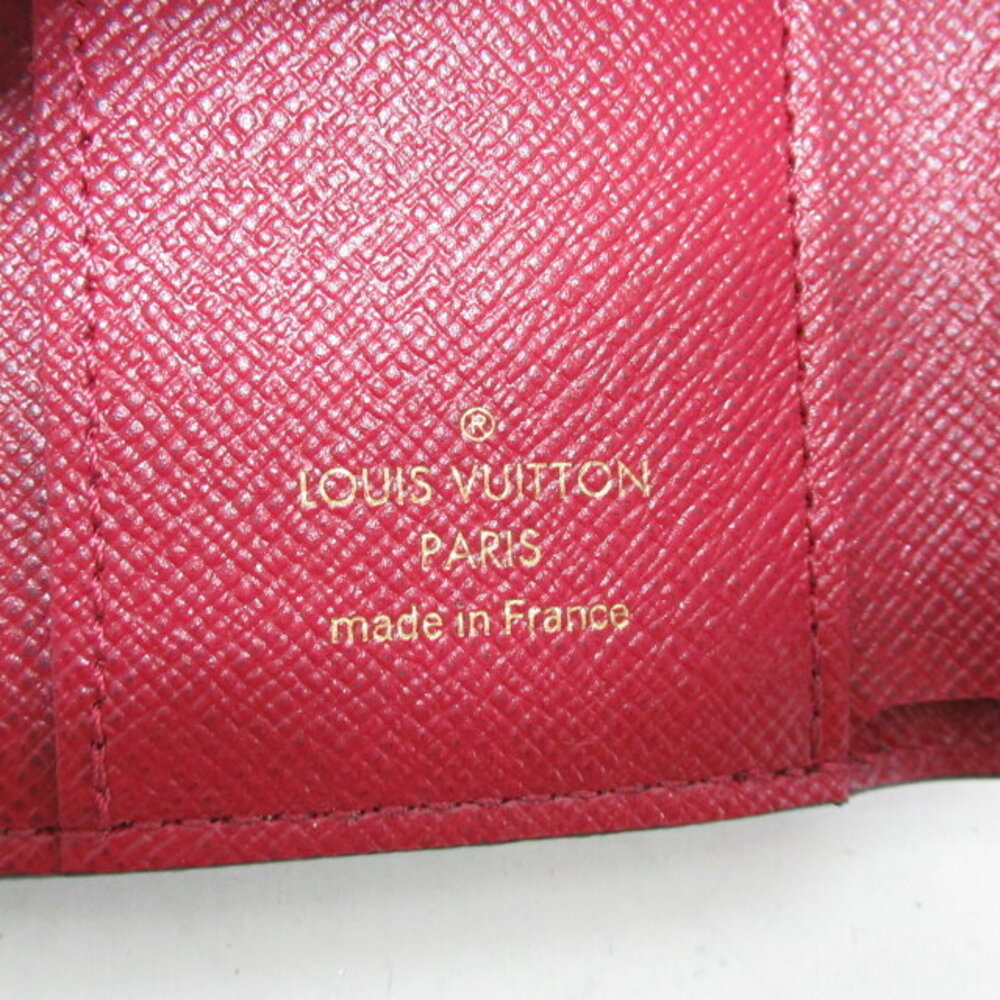 Louis Vuitton Zoe Portefeuille Wallet Tri fold Brown Purple Fuchsia Pink - Picture 6 of 10